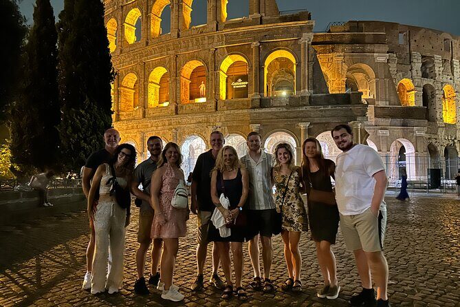 Private Night Tour of Rome Colosseum Forum and Famous Sites - Key Points