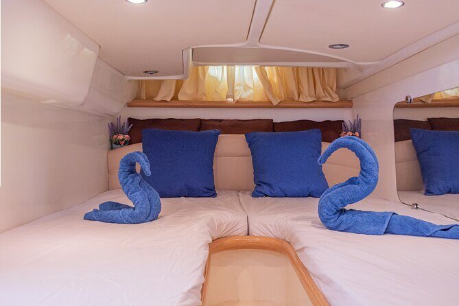 Private Romantic Dinner on a Yacht + 1 Night for 2 People - Exploring the Yacht Night Experience in Barcelona