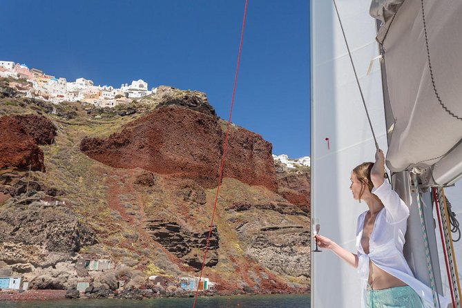 Private Sailing Catamaran in Santorini With BBQ Meal and Drinks - Booking Information