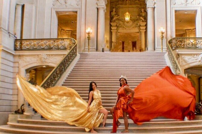 Private San Francisco Photoshoot in Flying Dresses - The Dress and Cape Options: Adding Flair and Fun