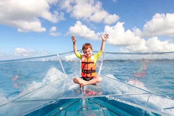 Private tour on transparent boat Cancun Nichupté lagoon - A Closer Look at the Itinerary