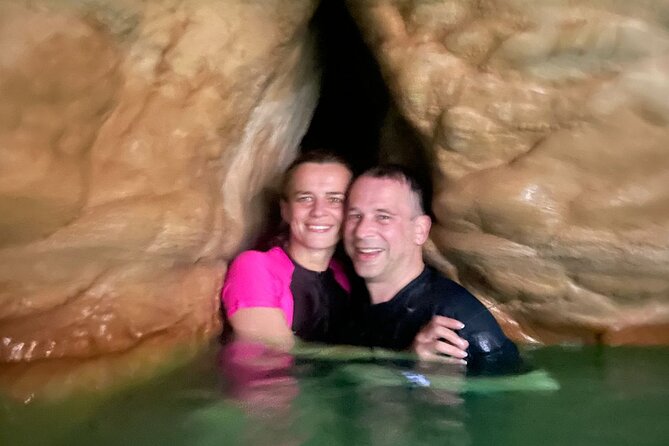 Private Wadi Shab - Bimmah Sinkhole - White Sand Beach - Full Day Tour - Relaxing at Fins Beach