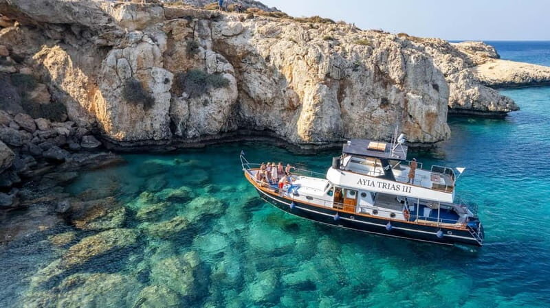 Protaras: Luxury Blue Lagoon Cruise / 3H, 2 Swim Stops - Protaras: Luxury Blue Lagoon Cruise / 3H, 2 Swim Stops – A Friendly Look at a Relaxing Sea Escape