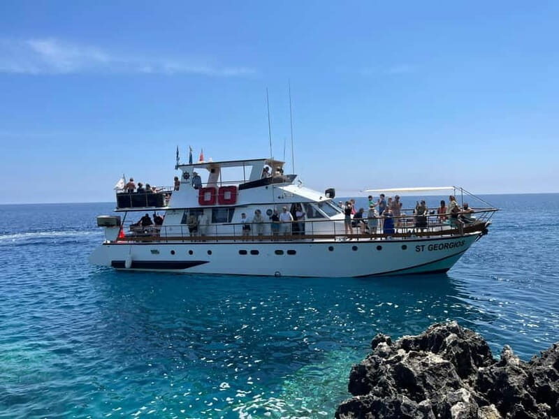 Protaras: Waterworld Turtle Cove Cruise with Swim Stops - Key Points