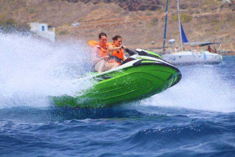 Puerto Colón: Kawasaki Jet Ski Tour Along Tenerifes Coast - Safety and Support