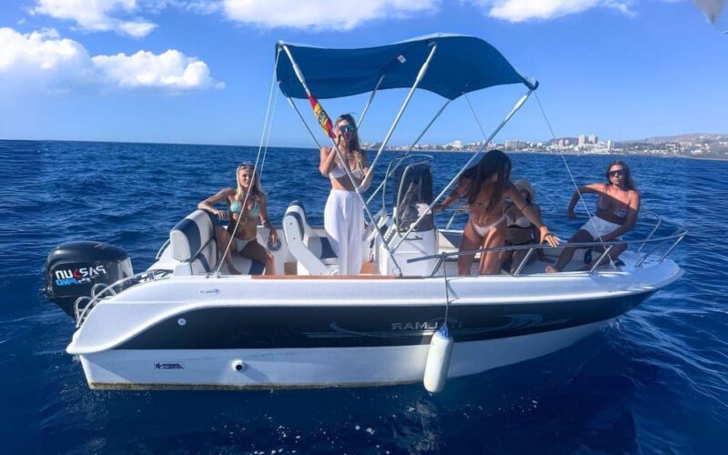 Puerto Colon: License-Free Self-Drive Boat in Tenerife - Boat Features and Amenities