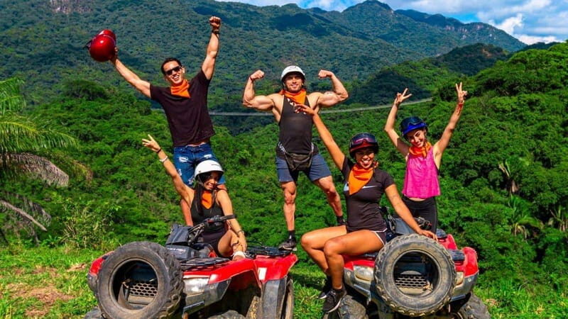 Puerto Vallarta: Canopy River Combo ATV + Canopy + Mules - Food, Drink, and Authentic Touches