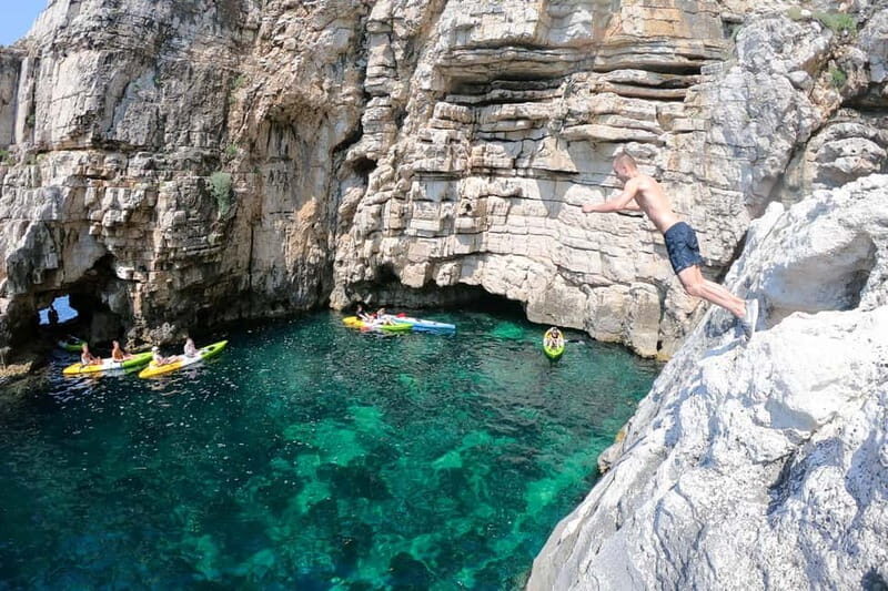 Pula: Half-Day Kayak, Cliff, and Cave Tour - The Itinerary Breakdown