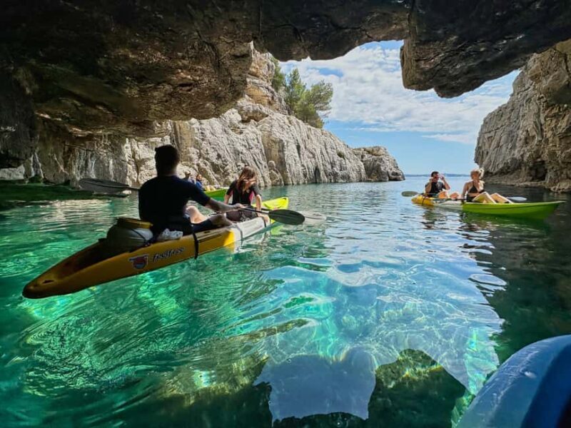 Pula: Sea Kayak Tour with Cave, Snorkeling and Cliff Jumping - Key Points