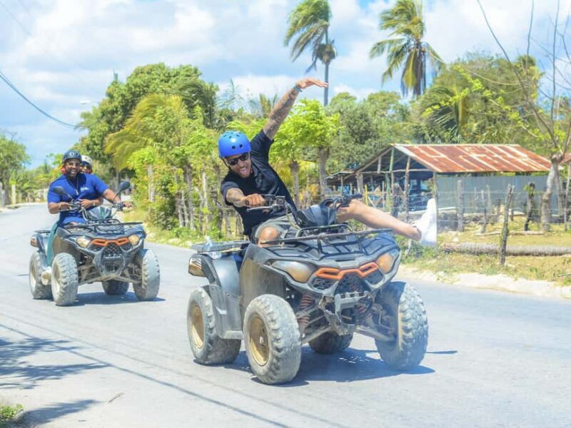Punta Cana: ATV Adventure with blue cave and Macao Beach - The Taíno Ecological Park and Hot Springs