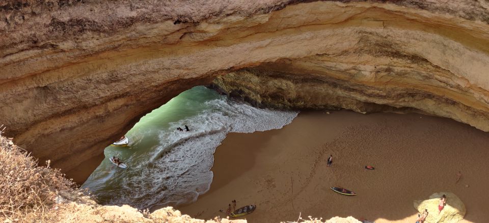 Quarteira: Benagil Cave Guided Catamaran Day Cruise & Drink - Explore the Algarve Coastline