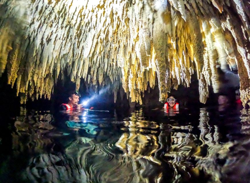 Quintana Roo: Tulum Ruins, Sea Turtles & Cenote Day Tour - Diving Into the Cenote