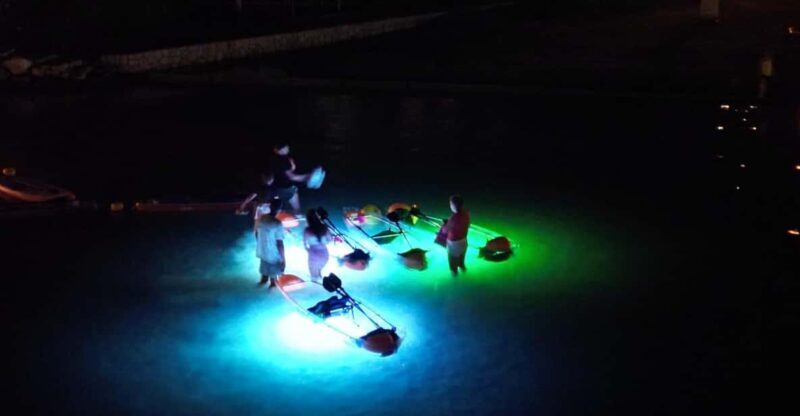Rab: Night adventures illuminated transparent kayaks - The Experience in Detail