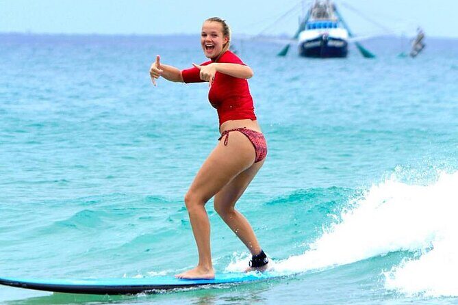 Rainbow Beach: Surf Lesson Safari & Beach 4WD Double Island Point - Key Points