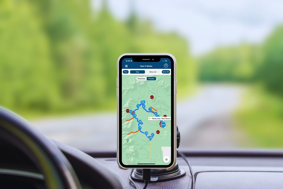 Red Rock Canyon Self-Guided Driving Audio Tour - Stops Along the Tour