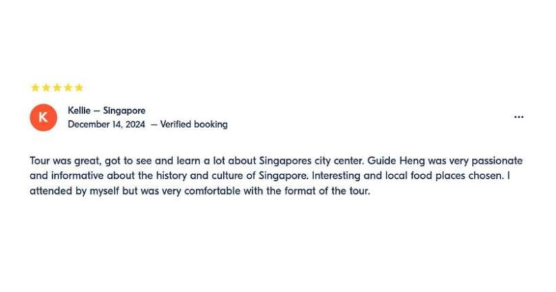 Relishing Singapore: A Cultural Street Food Journey - A Deep Dive into the Tour Experience