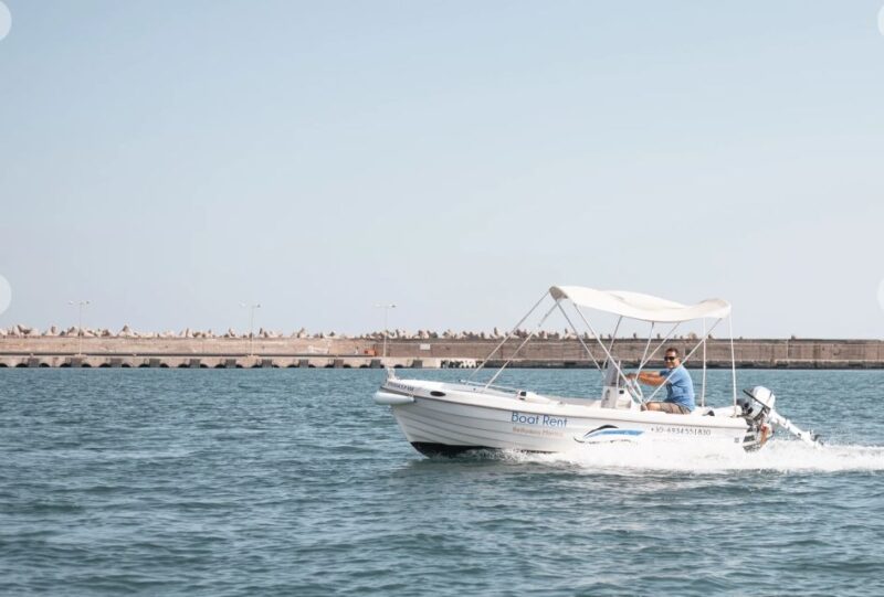 Rethymno: Boat Rental Without License - Booking Information
