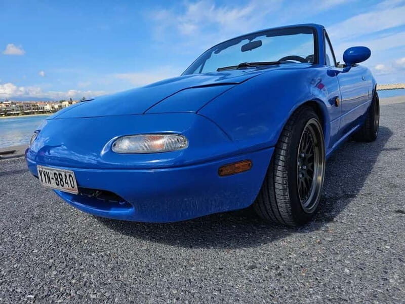 Rethymno: Ride with a Mazda MX5 cabrio 1991 for 12 hours - FAQ
