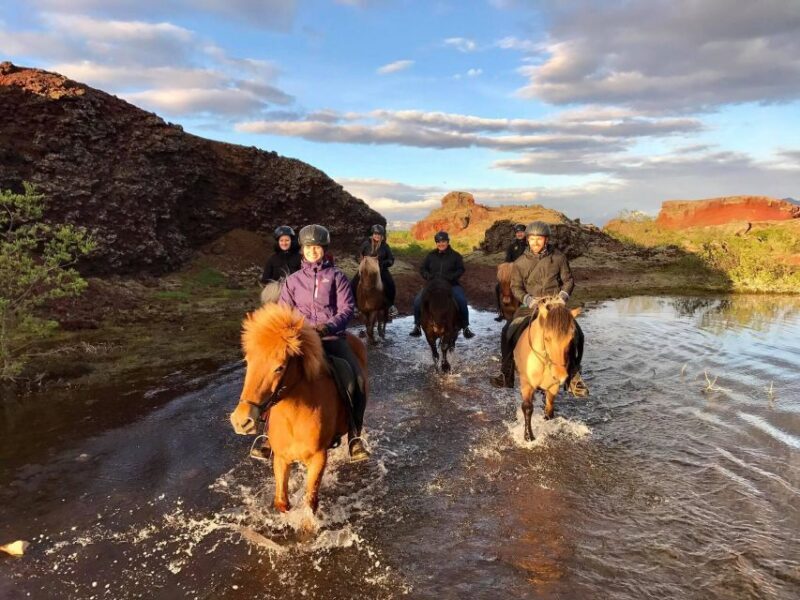 Reykjavik: Evening Sleipnir Horse Riding Tour with Pickup - The Itinerary in Detail