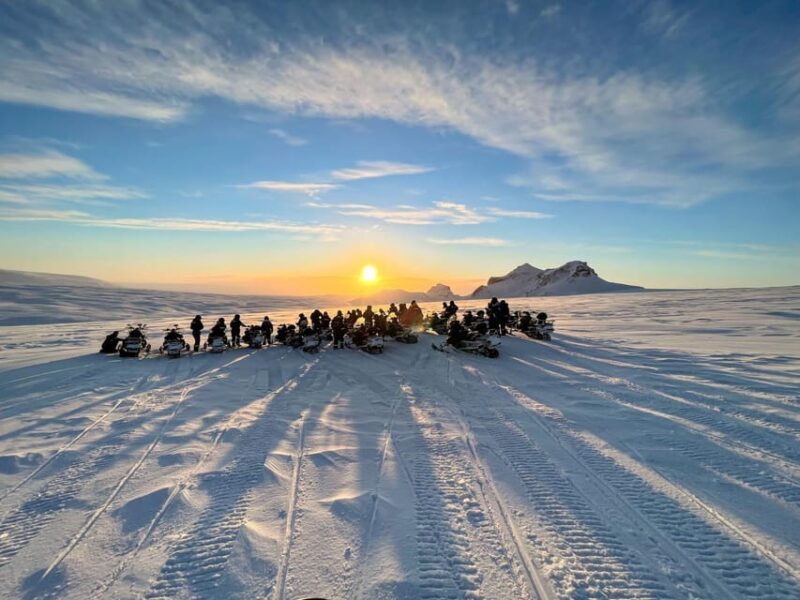 Reykjavík: Glacier Snowmobile and Hot Springs with Pickup - Key Points