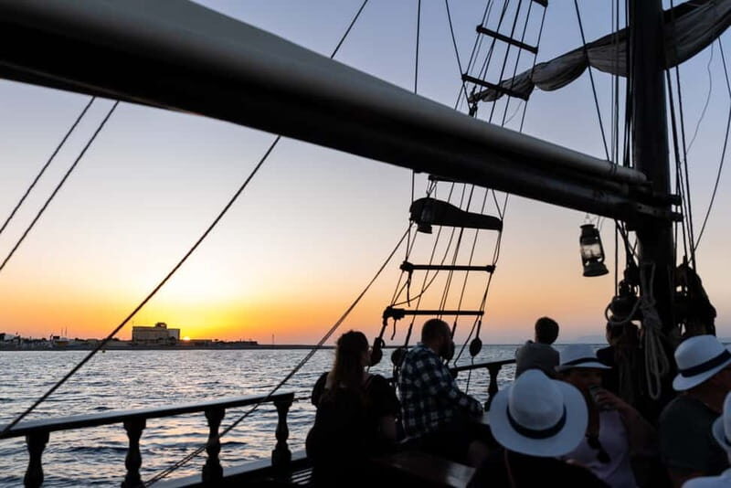 Rhodes: 1-hour Sunset Cruise on an 18th-Century Boat - An Authentic Sailing Experience with a View