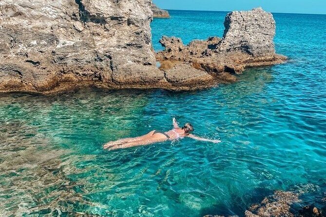 Rhodes Bay to Bay Swim Cruise-Greek Buffet w/wine included - Key Points