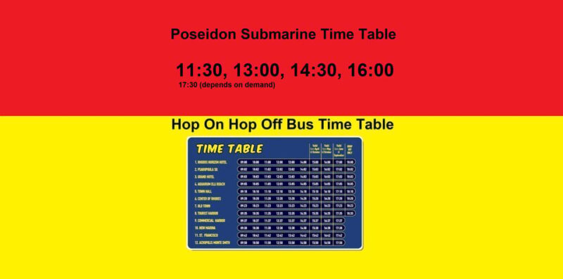 Rhodes: Combo Ticket - Hop On Hop Off Bus & Submarine Cruise - An Overview of the Experience  
