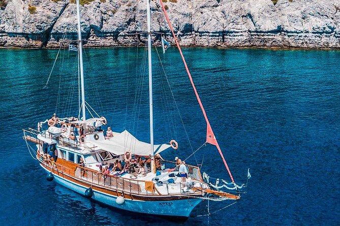 Rhodes Day Cruise (With Lunch, Snacks & Unlimited Drinks) 6HOURS - Meeting Point and Transportation