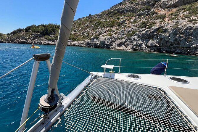 Rhodes: Half Day Sailing Catamaran Cruise with drinks - Key Points