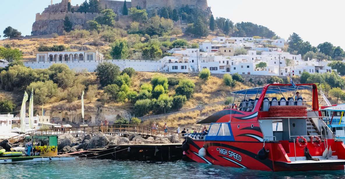 Rhodes: High Speed Boat Trip to Lindos - Key Points