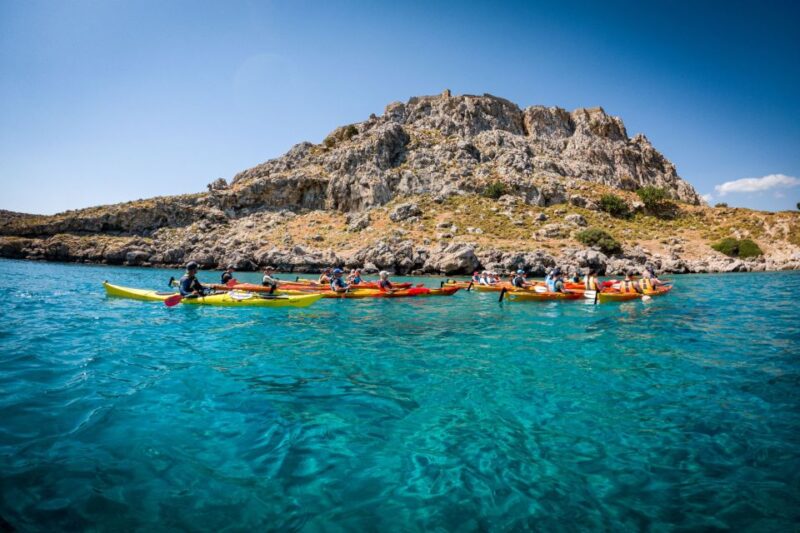Rhodes: Sea Kayak Adventure to the Red Sand Beach - Detailed Itinerary