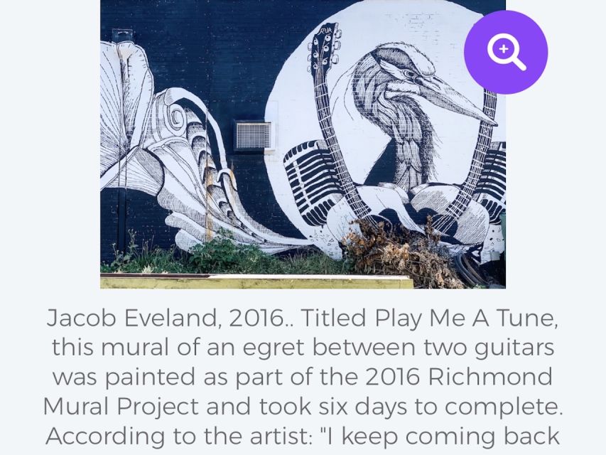 Richmond: Self-Guided City Murals Smartphone Tour - Key Points