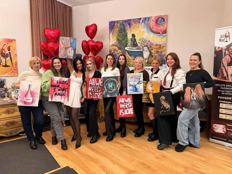 Riga: Sip and Paint Party for Corporate and Private Events - The Practical Side