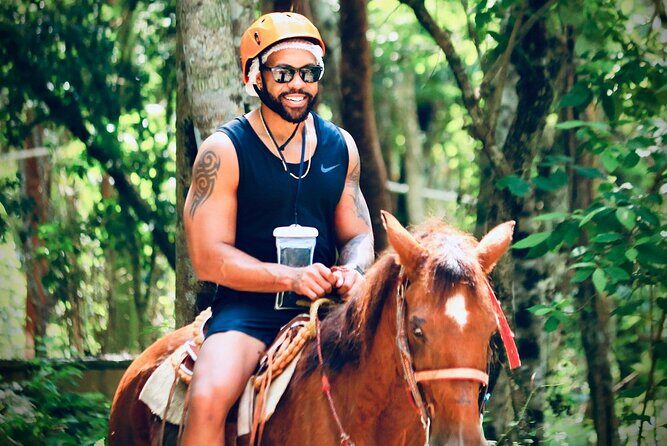 Riviera Maya Horseback Riding Adventure with Zip Lines and Cenote - Key Points