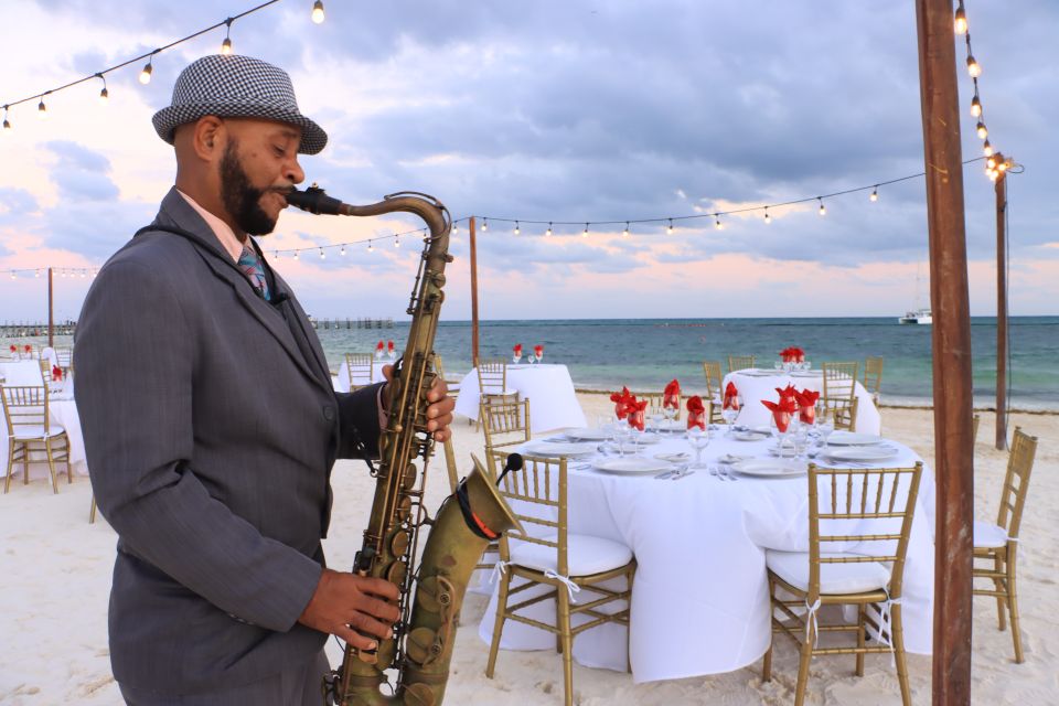 Riviera Maya: Sunset Cruise With Beach Dinner and Open Bar - Gourmet Beach Dinner