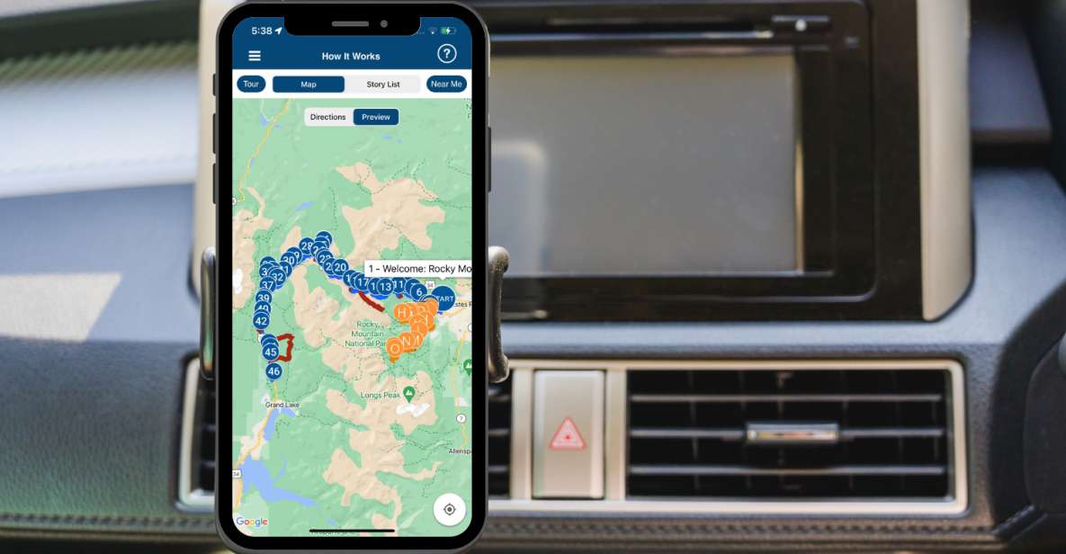 Rocky Mountain National Park: Driving Audio Tour App - Key Points