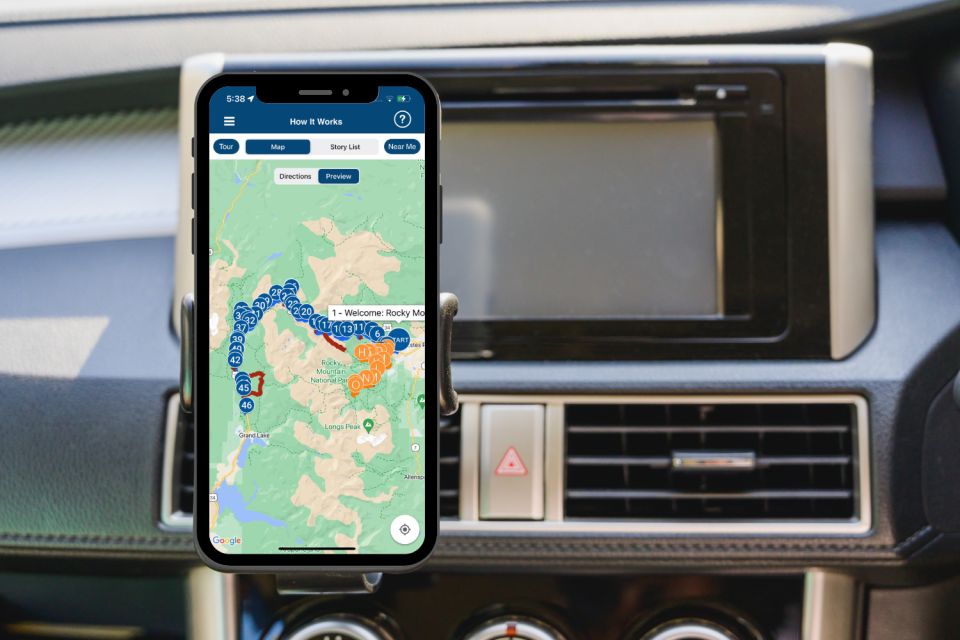 Rocky Mountain National Park: Driving Audio Tour App - Inclusions