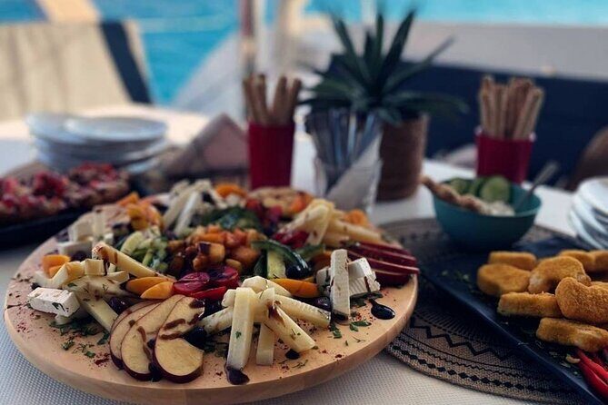 Romantic Sunset Catamran Cruise from Panormo Port with Wine - An Authentic Crete Sunset Experience