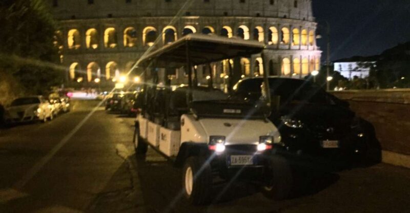 Rome: 2-Hour Golf Cart Sightseeing Tour at Night - Key Points