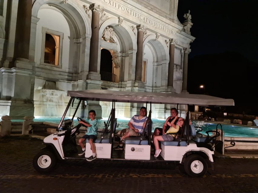 Rome: 2-Hour Golf Cart Sightseeing Tour at Night - Highlights of the Tour