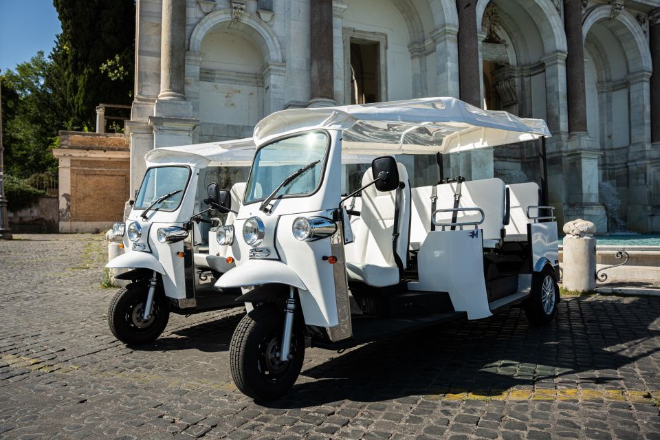 Rome: 2-Hour Vip Tuk-tuk tour with Hotel Pickup and Prosecco - Key Points