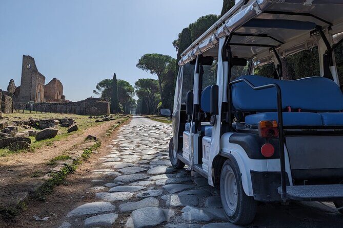 Rome: Appian Way Golf Cart Charter with Driver - Private - Key Points