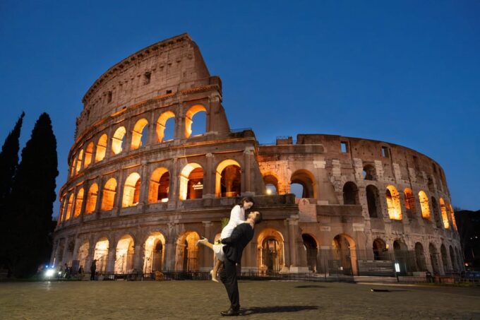 Rome: Colosseum Private Photoshoot + Reel - Sunset Splendor and Sunrise Serenity
