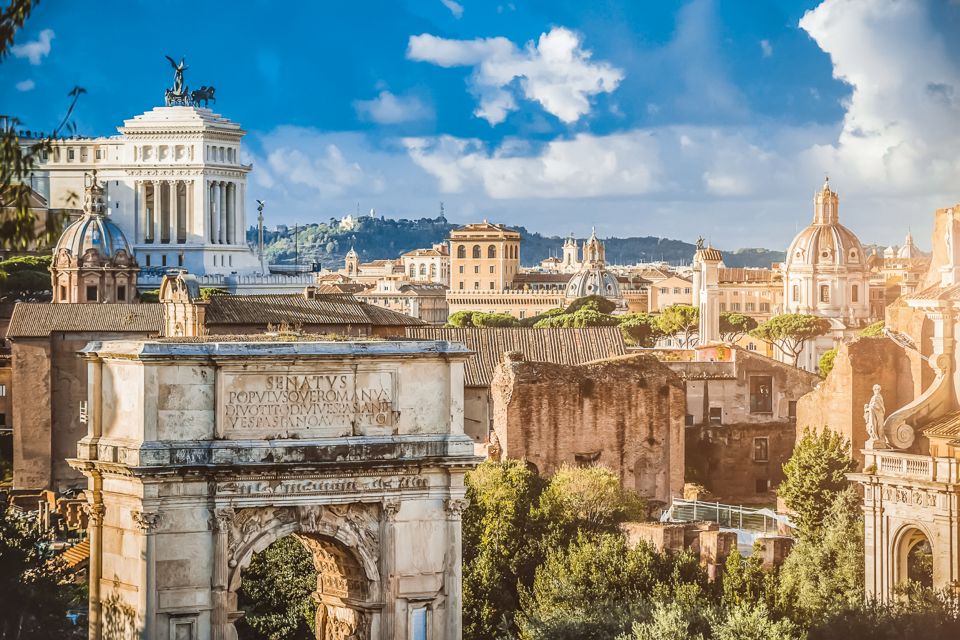 Rome: Colosseum Roman Forum Experience With Multimedia Video - Detailed Itinerary