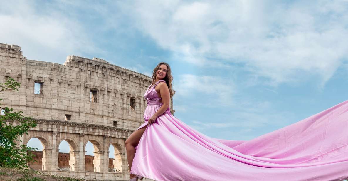 Rome: Flying Dress Professional Photoshoot - Booking Options and Cancellation