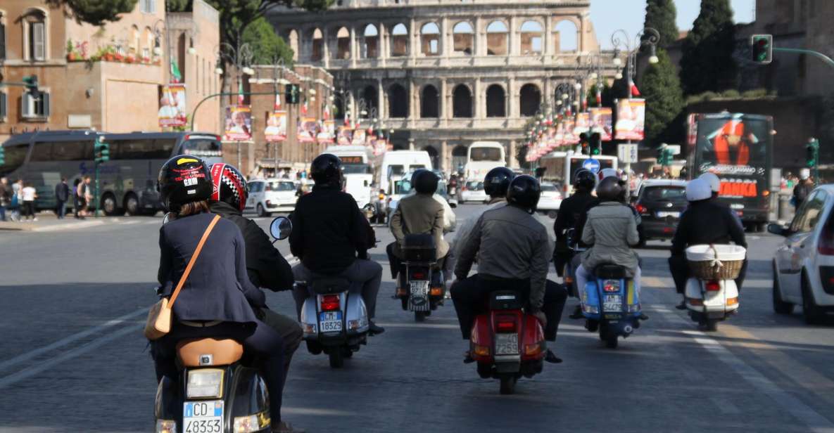 Rome: Half-Day Vespa Tour With Private Driver - Tour Options