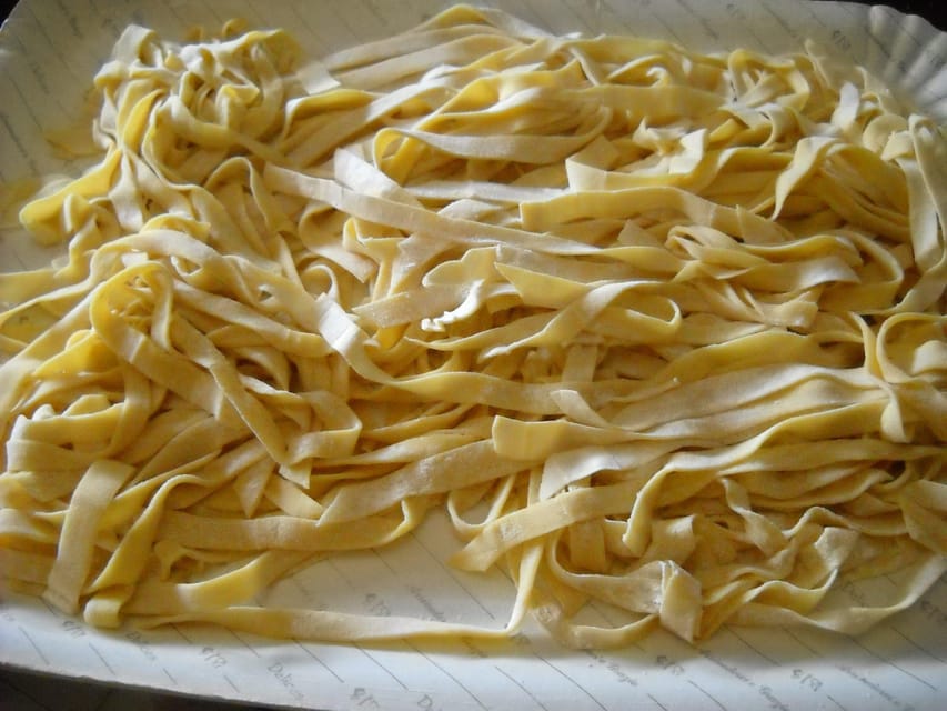 Rome: Homemade Tagliatelle Cooking Class + Prosecco & Lunch - Class Details