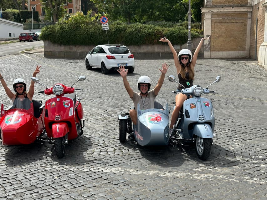 Rome in GoldenHour Private Vespa Sidecar Sunset Tour &Spritz - A Closer Look at the Experience