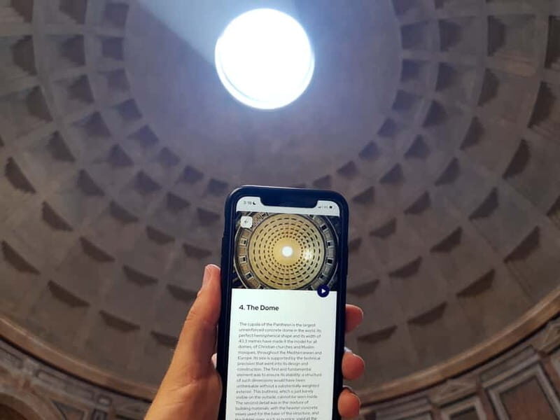 Rome: Pantheon Priority Entry Ticket & Interactive App - Exploring Rome’s Squares & Fountains