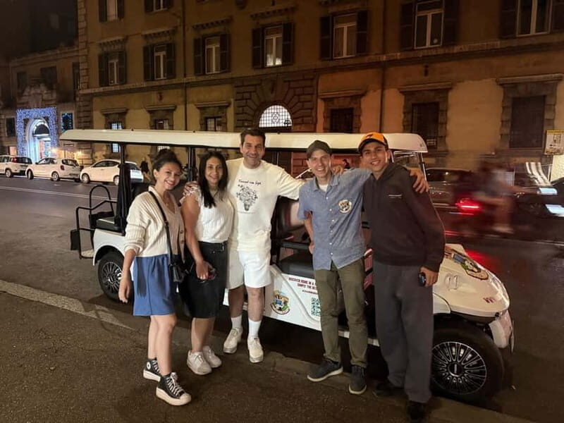 Rome: Private Golf Cart Tour by night 2 hours with Aperitivo - Practical Details and Why It Matters